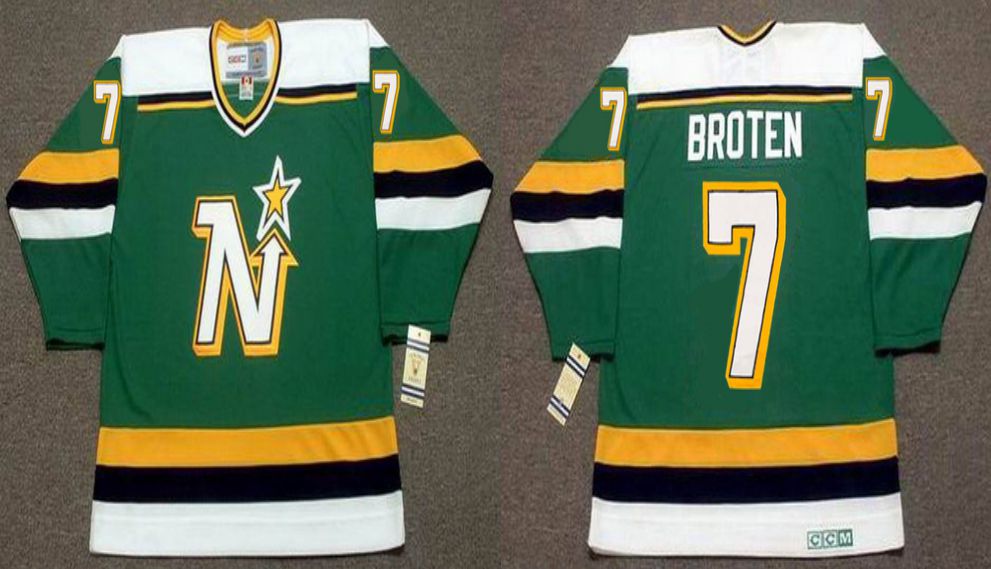 2019 Men Dallas Stars #7 Broten Green CCM NHL jerseys